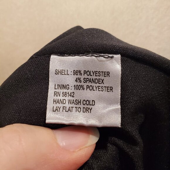 MUSE SZ 8 Twist front, Long-sleeve Abstract Print Stretch Midi Dress - Picture 9 of 9